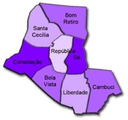 Mapa ce супрефектур