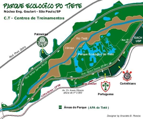 Mapa Park Ekologiczny Tietê