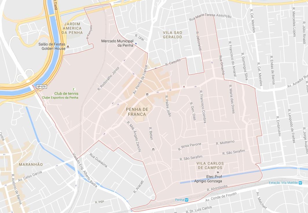 Mapa Peña-Sao Paulo