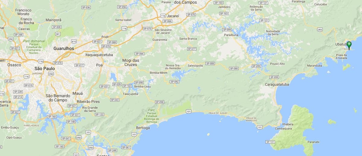 Mapa plaży Вермелья