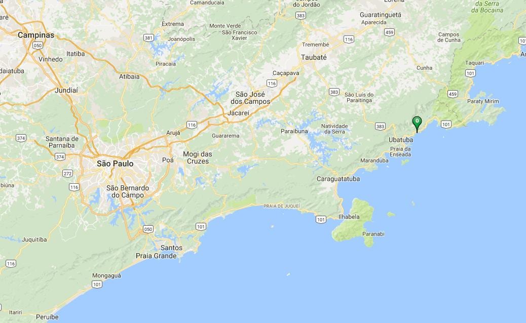Mapa plaży Итамамбука