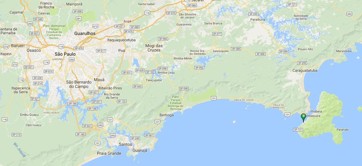 Mapa plaży Куррал