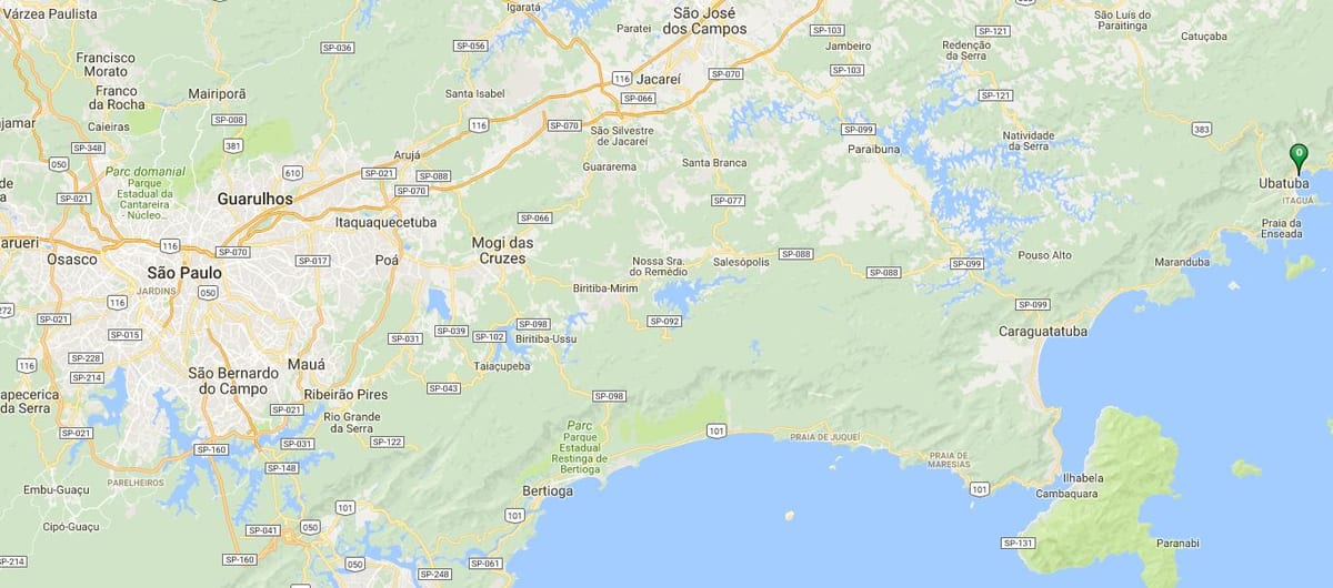 Mapa plaży Переке Akku