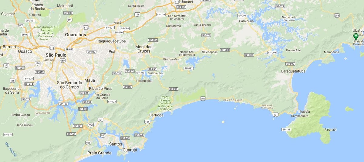 Mapa plaży Переке-Mirin
