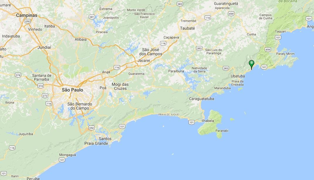 Mapa plaży Прумирум