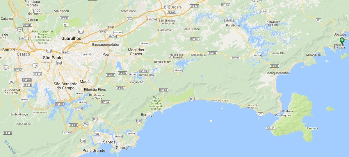 Mapa plaży Тониньяс