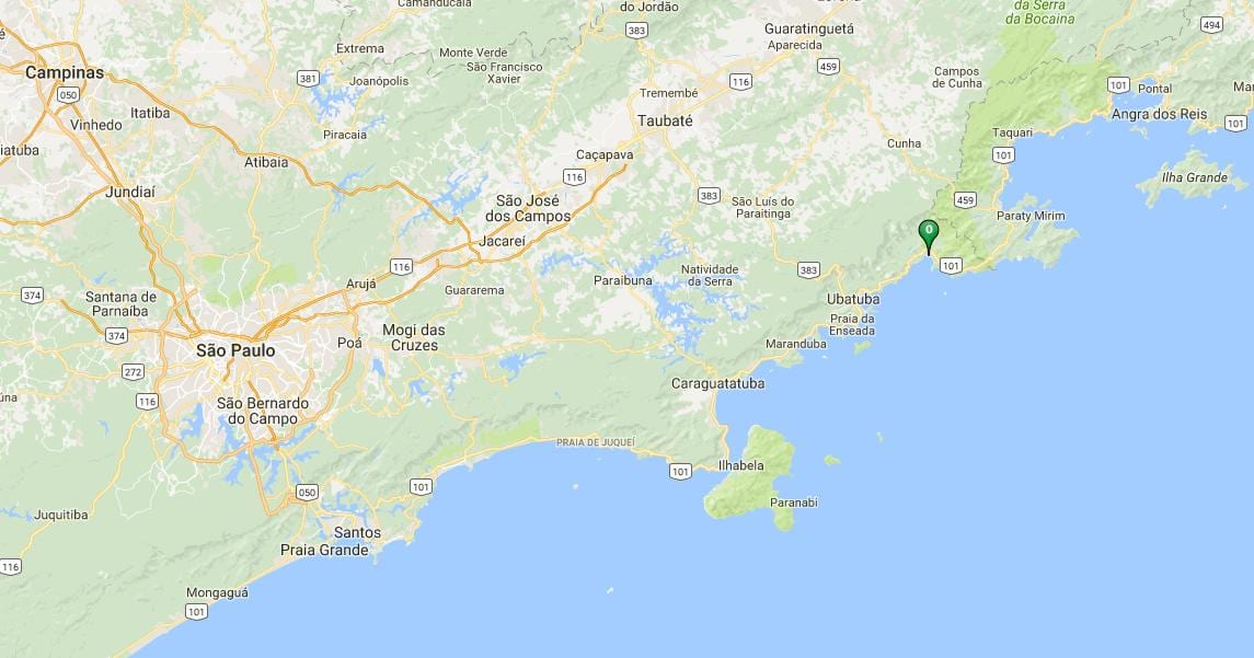 Mapa plaży Убатумирим