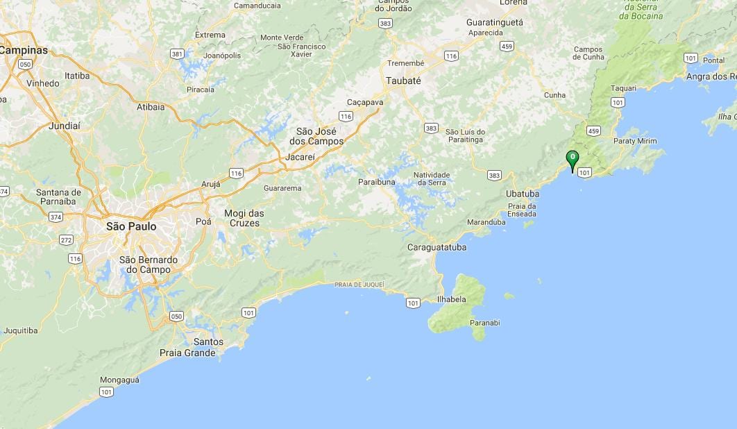 Mapa plaży Almada