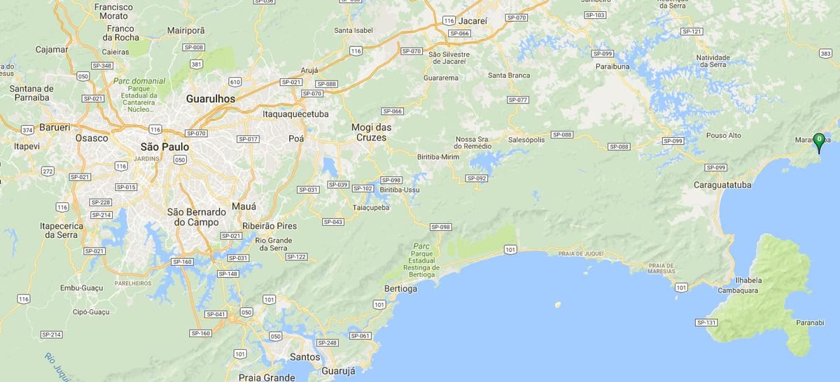 Mapa plaży Caçandoquinha