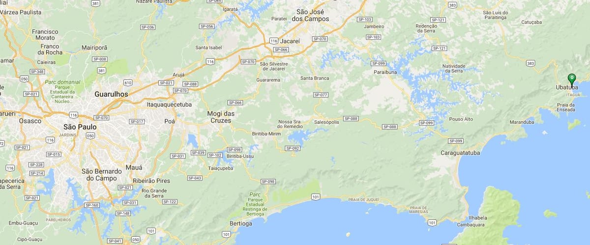 Mapa plaży Botafogo