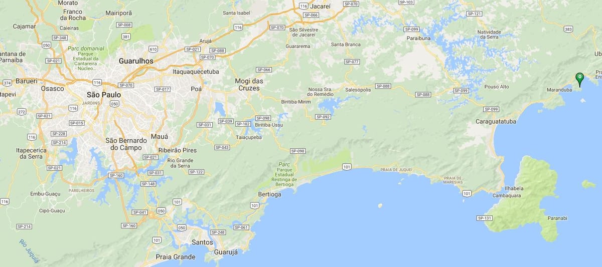 Mapa plaży Fortaleza