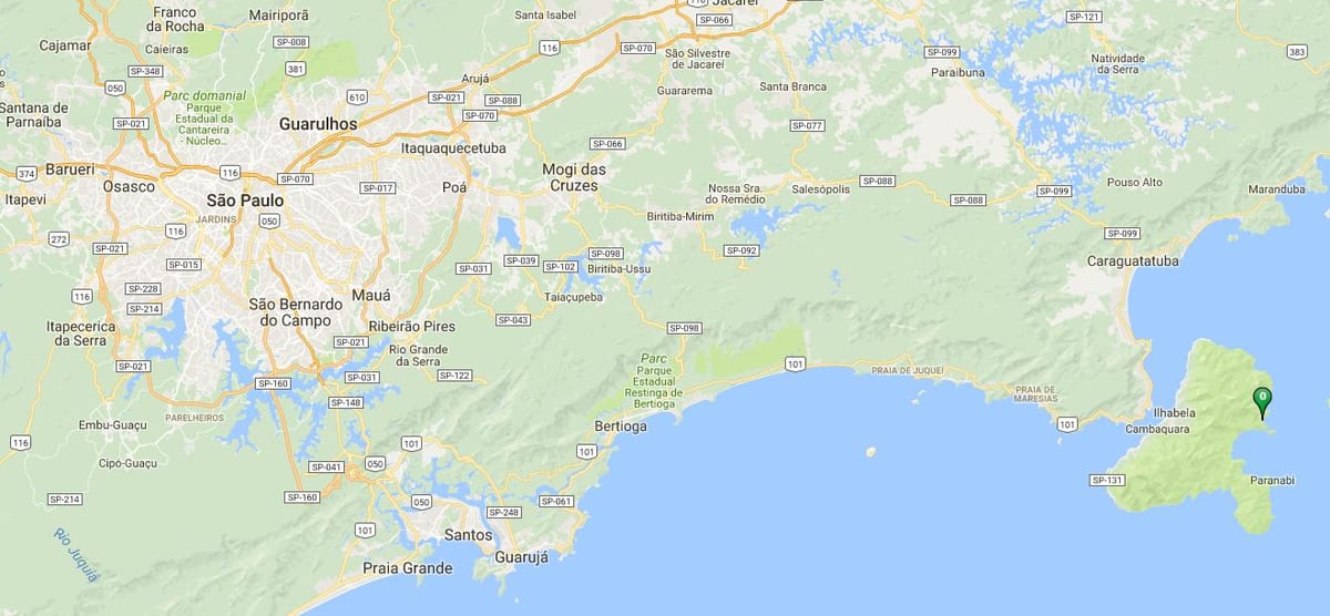 Mapa plaży Guanxuma