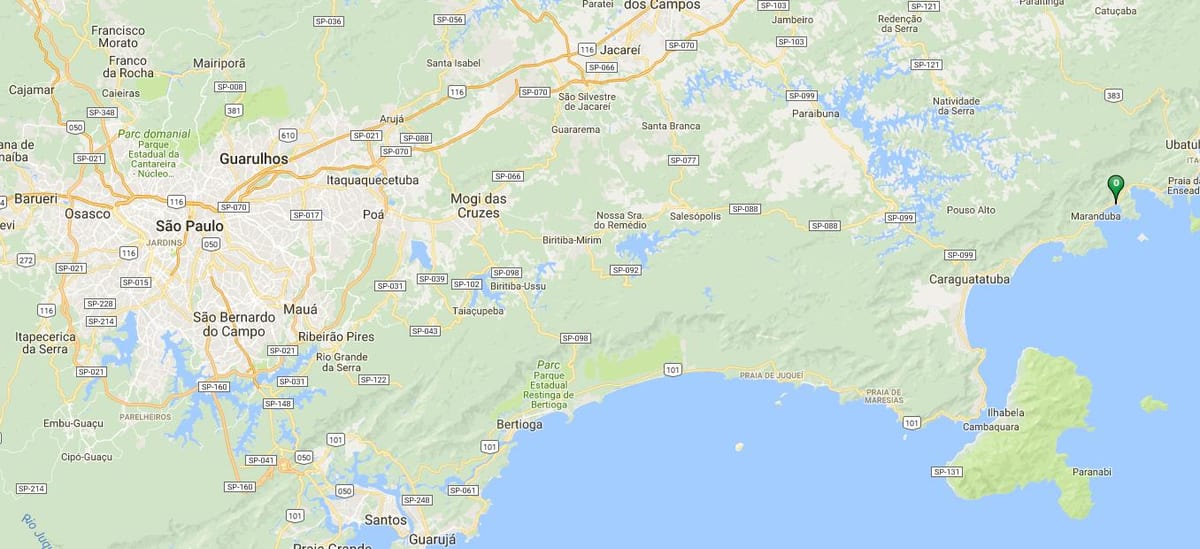 Mapa plaży Lagoinha