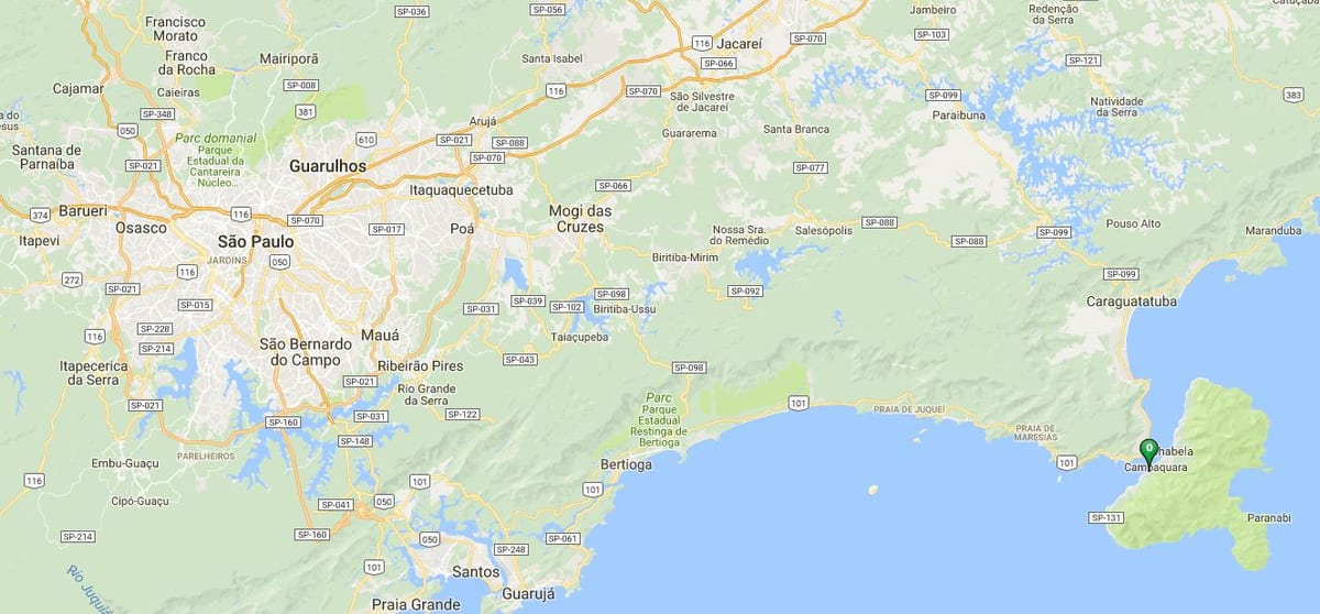 Mapa plaży Oscar