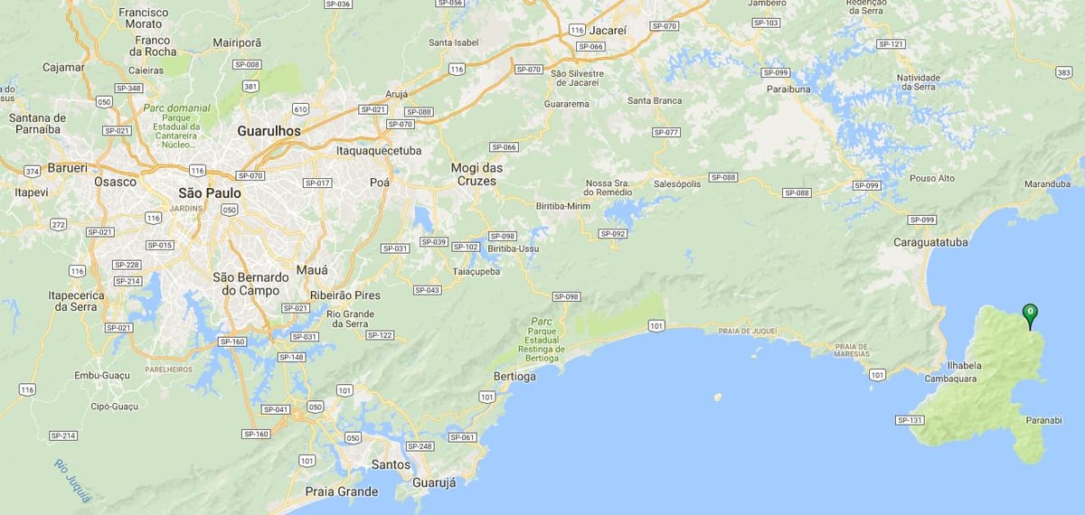 Mapa plaża Poco