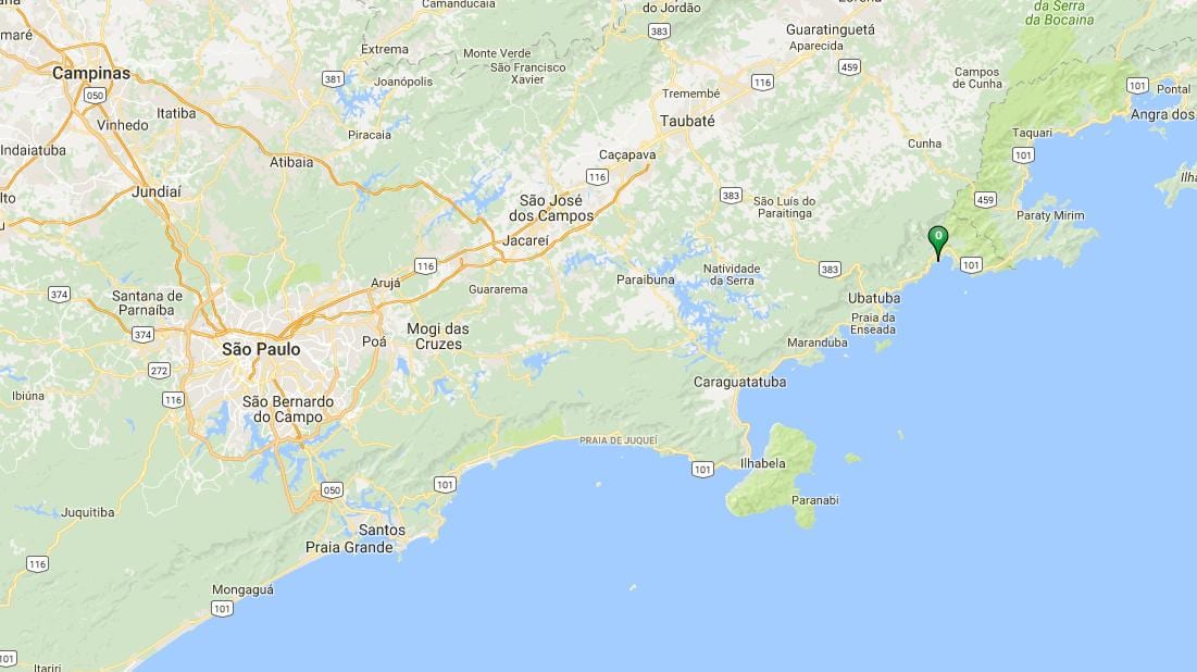 Mapa plaży Puruba