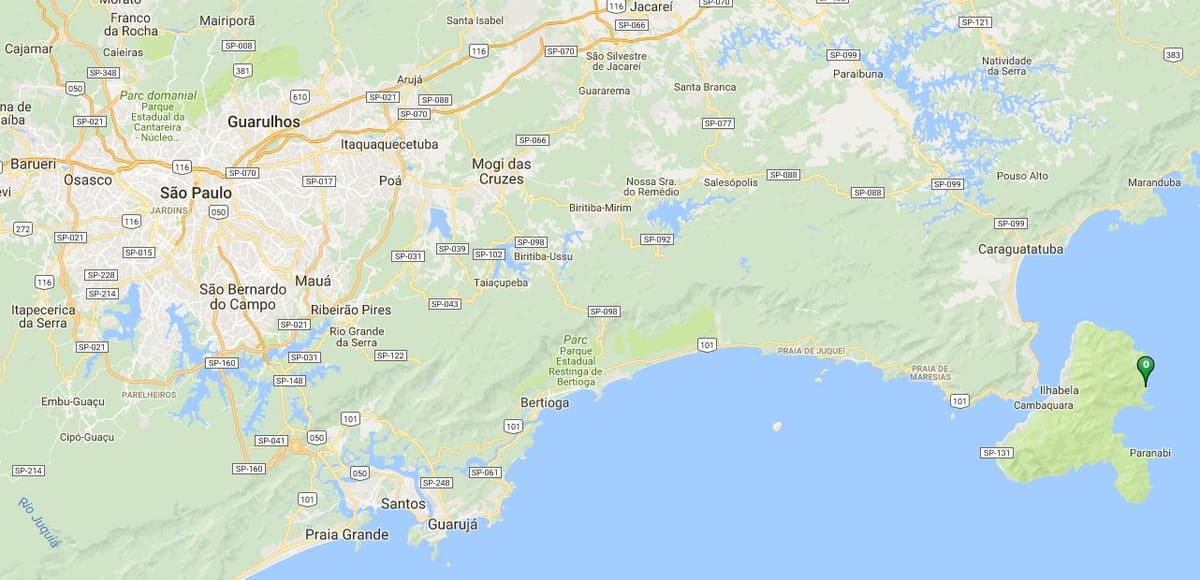 Mapa plaży Serraria