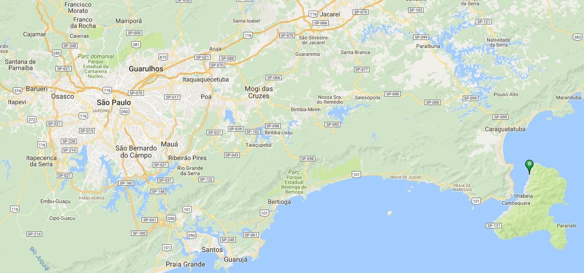Mapa plaży Siriúba