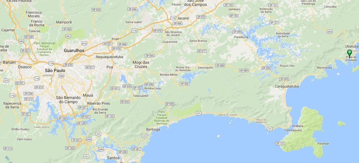 Mapa plaży Santa Rita