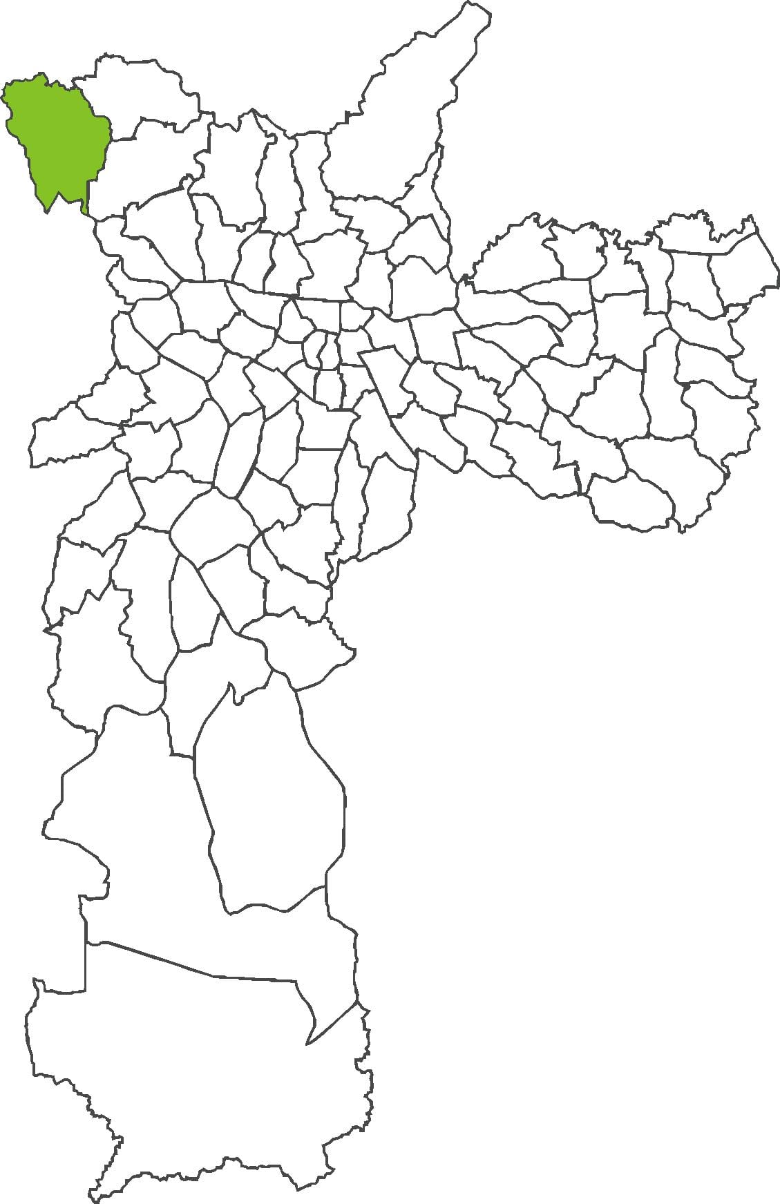 Mapa powiat Anhangüera