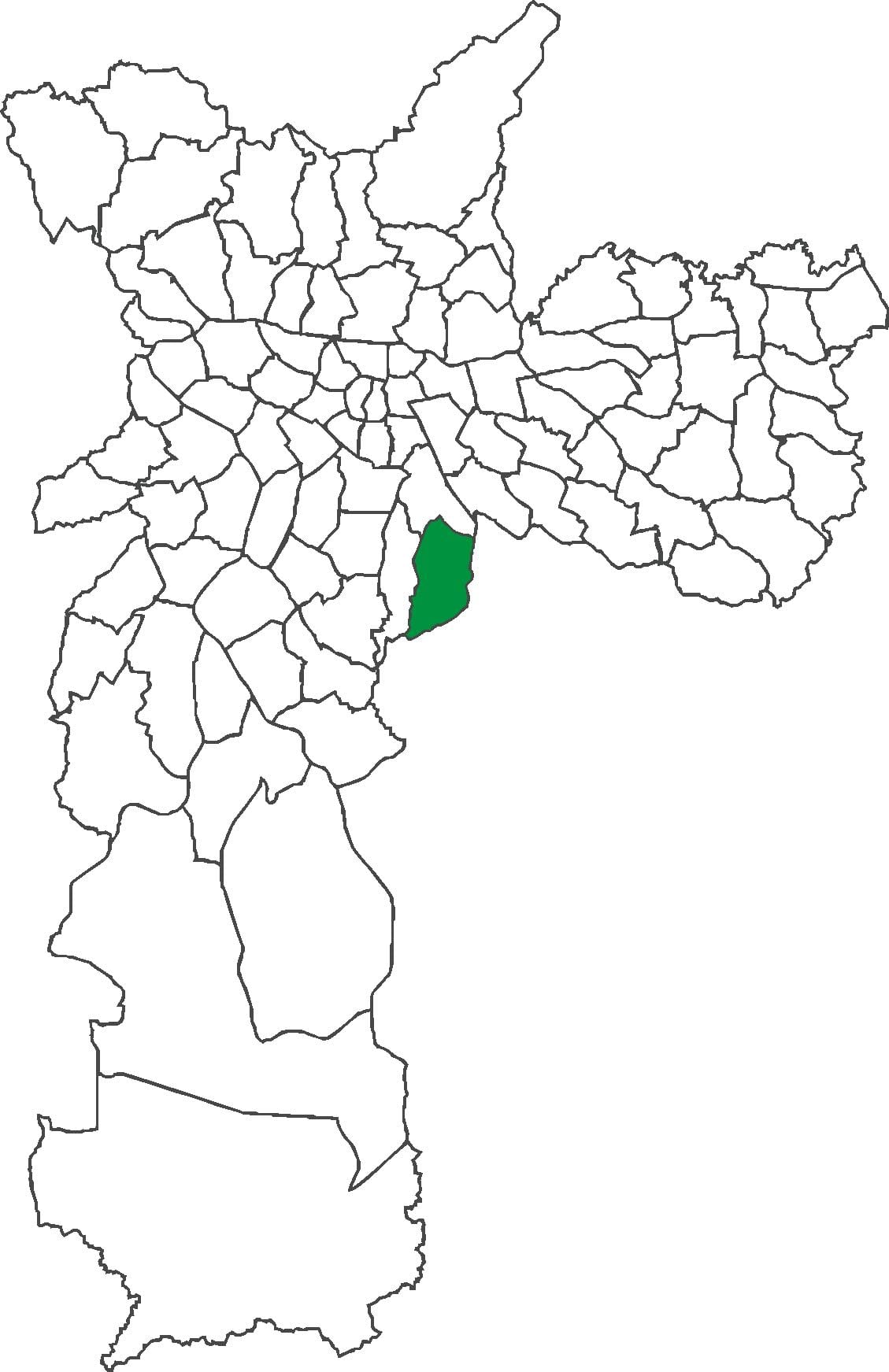 Mapa powiat Sacomã