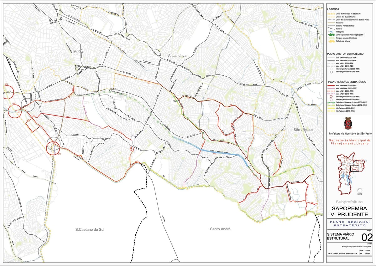 Mapa Sapopembra Sao Paulo - dróg