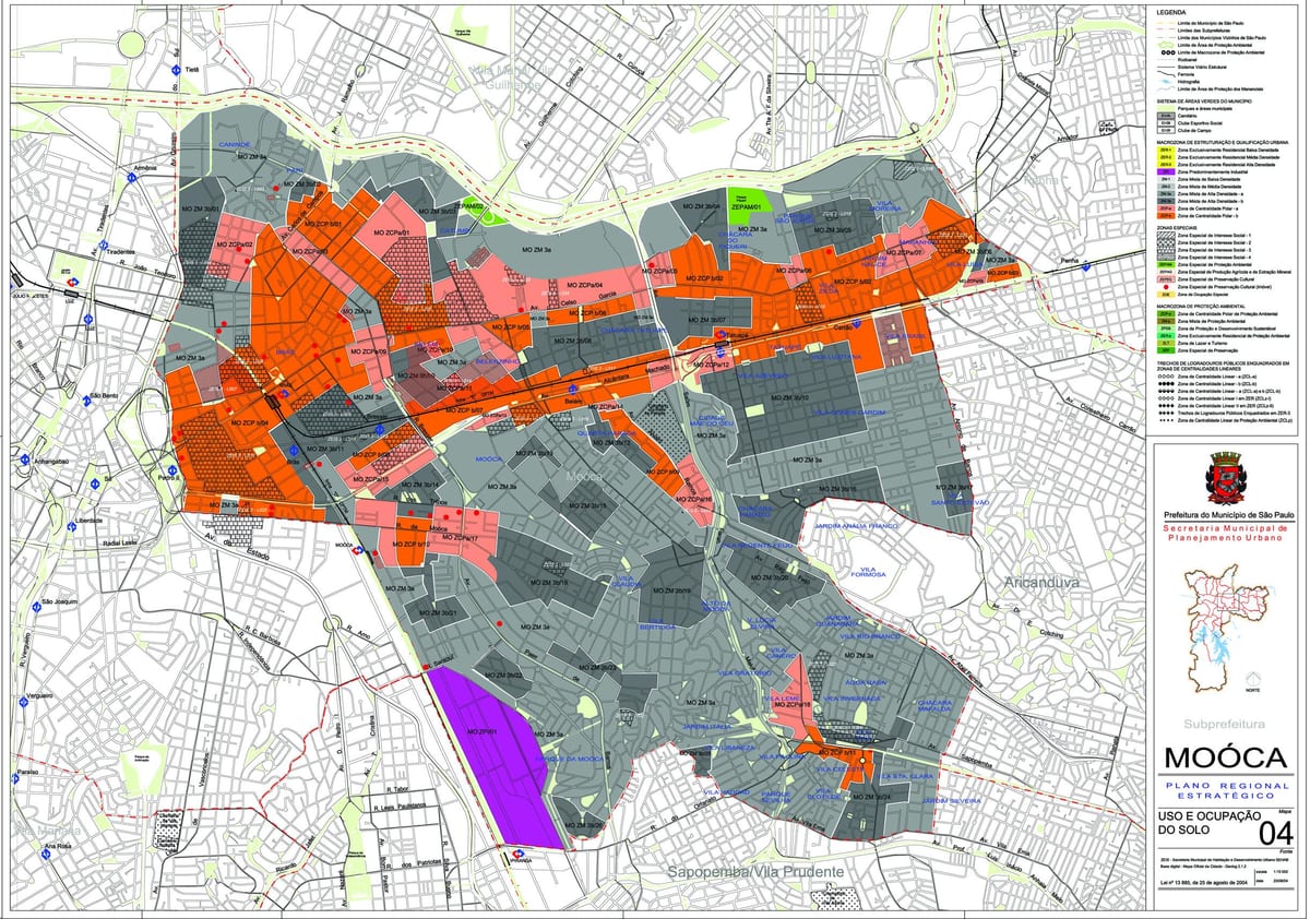 Mapa stacji São Paulo - przechwytywanie ziemi