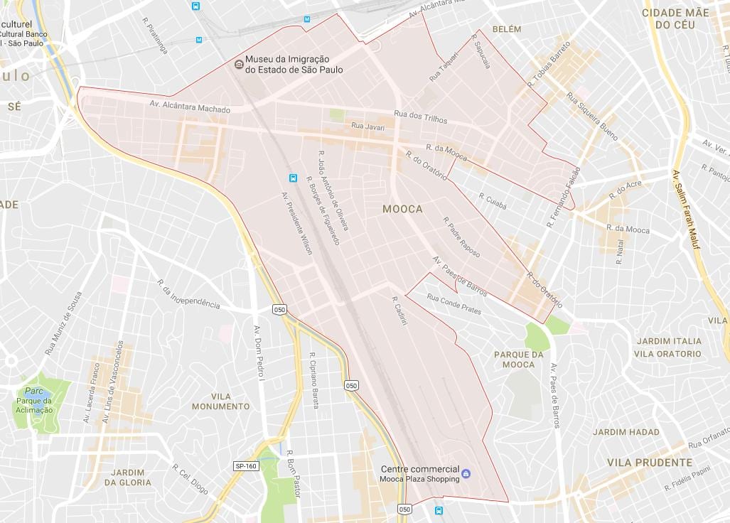 Mapa stacji São Paulo