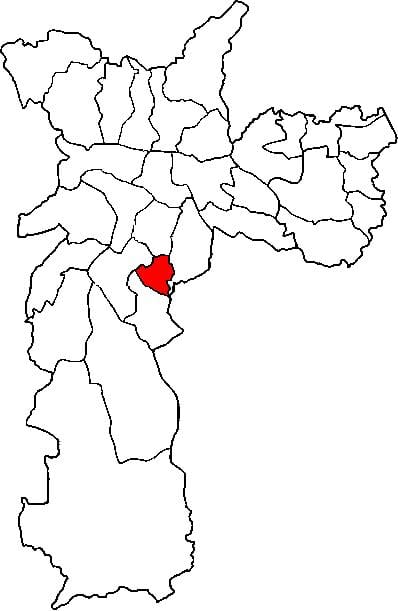 Mapa sub-prefekturze Жабакуара Sao Paulo