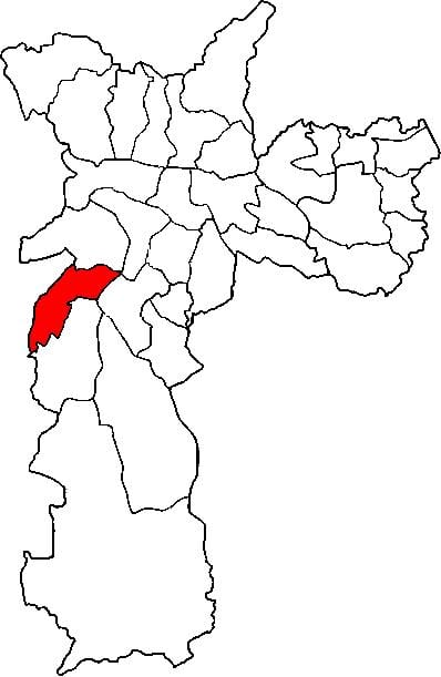 Mapa супрефектур Campo лимпу-Sao Paulo