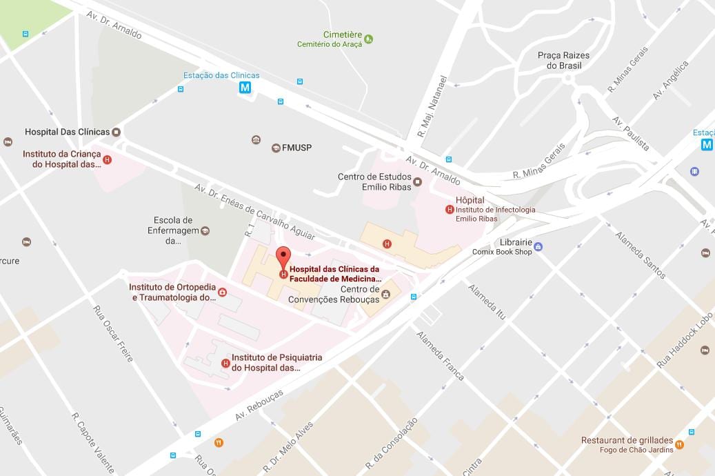 Mapę szpital Клиникас