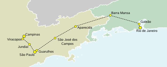 Mapa tgv Sao Paulo