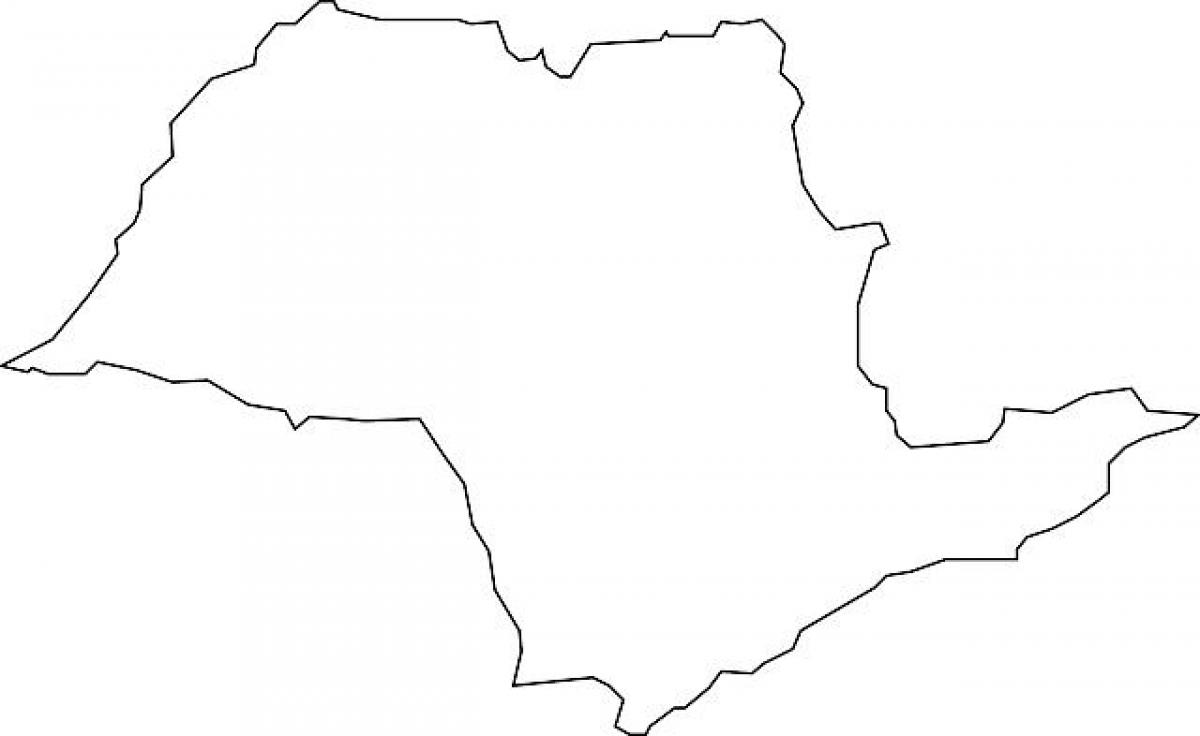 Mapa San Paulo-wektor