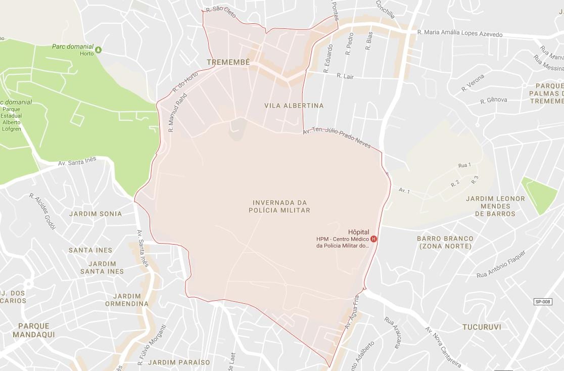 Mapa Sao Paulo Tremembé