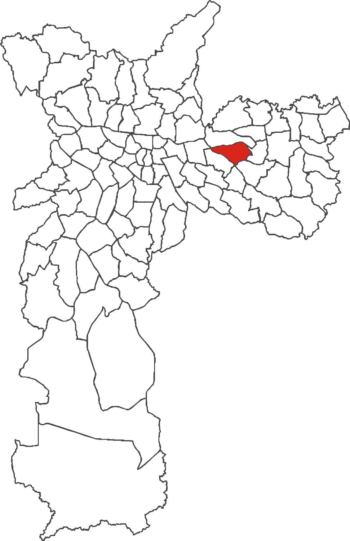 Mapa dzielnica Vila Матильде