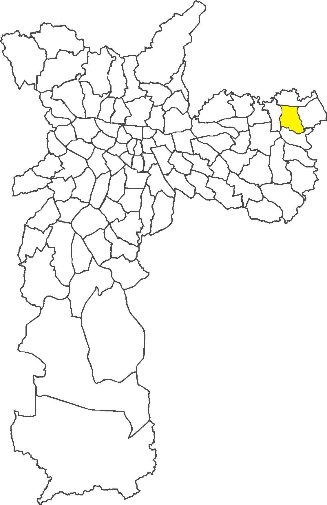 Mapa Curuçá dzielnica Vila