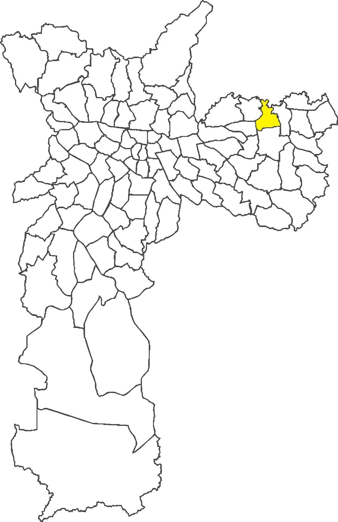 Mapa Jacuí dzielnica Vila
