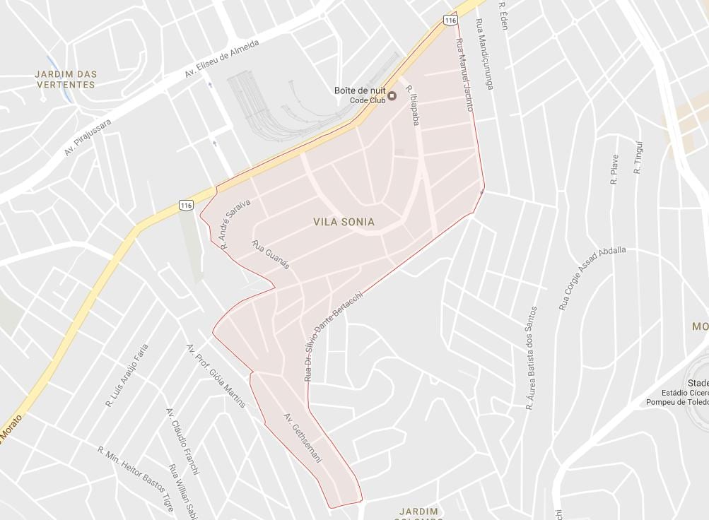 Mapa Sao Paulo Vila Sônia