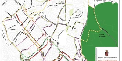 Mapa atrakcji, jak San Paulo - dróg