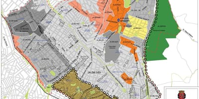 Mapa atrakcji, jak San Paulo - przechwytywanie ziemi