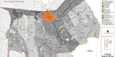 Mapa Итайн Paulista - Curuçá Vila Sao Paulo - przechwytywanie ziemi