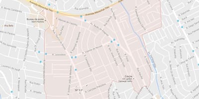 Mapa Итайн Paulista Sao Paulo