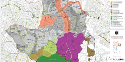Mapa Итакере Sao Paulo - przechwytywanie ziemi