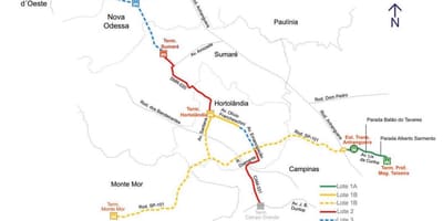 Mapa коредоре metropolitano Нороэсте