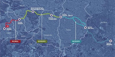 Mapa коредоре metropolitano Itapevi