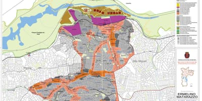 Mapa Матараццо Ermelino Sao Paulo - przechwytywanie ziemi