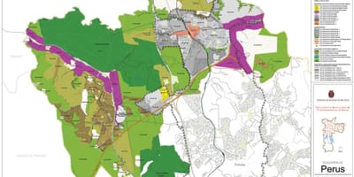 Mapa Sao Paulo Перус - przechwytywanie ziemi