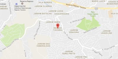 Mapa Рапозо Tavares Sao Paulo