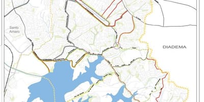 Mapa Сидаде Адемаре Sao Paulo - dróg