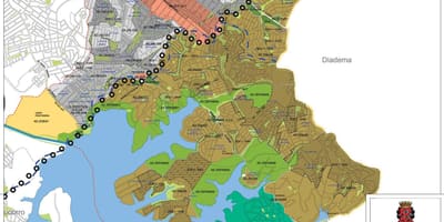 Mapa Сидаде Адемаре Sao Paulo - przechwytywanie ziemi